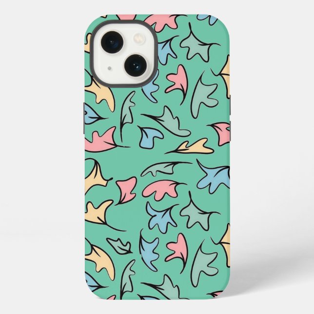Funda Para iPhone Pastel deja verde (Reverso )