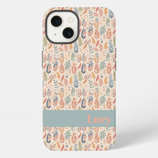 Funda Para iPhone Pastel estilo bohemio (Reverso )