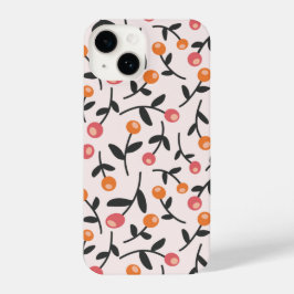 Funda Para iPhone 14 Pastel Floral Bud Patrón botánico