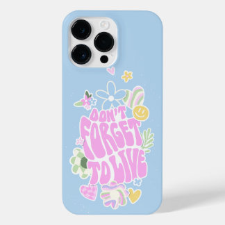 FUNDA PARA  iPhone 14 PRO MAX PASTEL RETRO DANÉS NO OLVIDE VIVIR