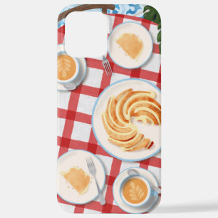 Funda Para iPhone 12 Pro Max Pastel y café para dos