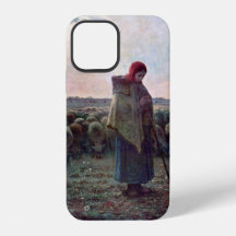 Pastora con su rebaño, Jean-Francois Millet