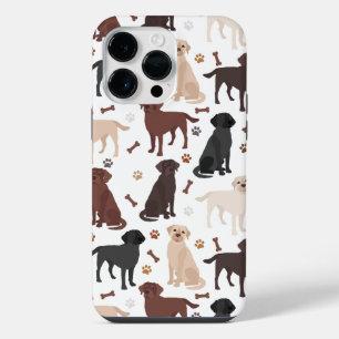 Funda Para iPhone 14 Pro Max Patas y huesos de Labrador Retriever