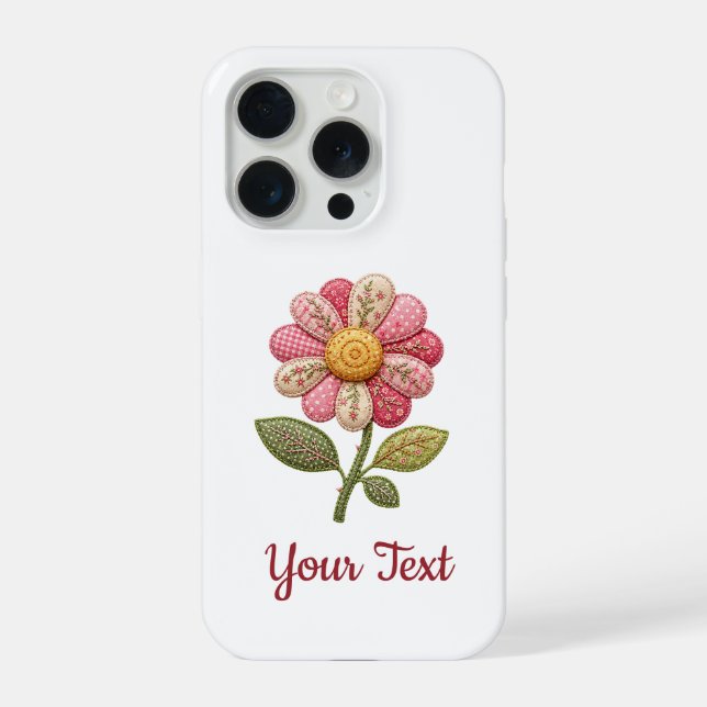 Funda Para iPhone Patchwork Blume im Landhausstil (Reverso )