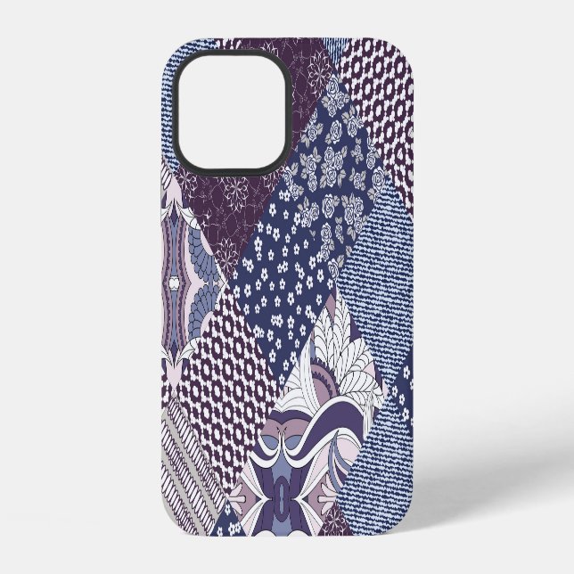 Funda Para iPhone Patchwork Doodle: Vintage Boho sin costuras. (Reverso )