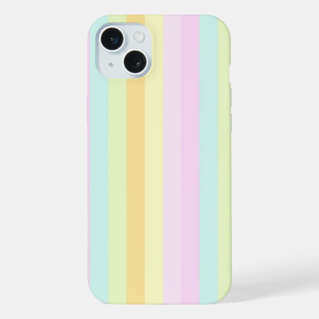 Funda Para iPhone Patel Suave con Patrón de Rayas Verticales (Reverso )