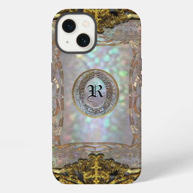 Funda Para iPhone Paternost Glitzy Ritz Monogram (Reverso )