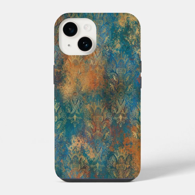 Funda Para iPhone Pátina de Cooper Teal (Reverso )