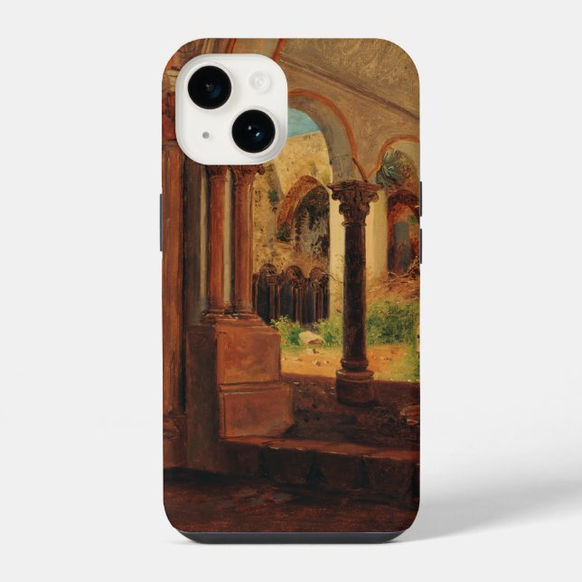 Funda Para iPhone Patio de monasterio abandonado (Reverso )