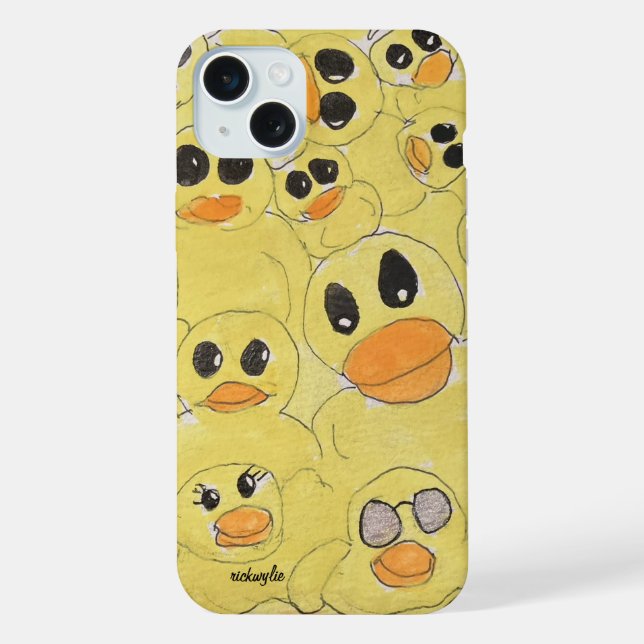 Funda Para iPhone Patitos de goma (Reverso )