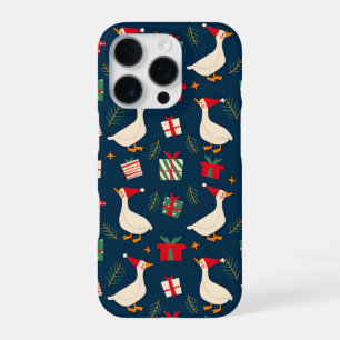 Funda Para iPhone 16 Pro Pato Festivo Navidad – Regalo de broma divertida d