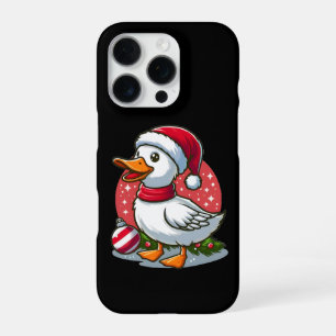 Funda Para iPhone 16 Pro Pato Festivo Navidad – Regalo de broma divertida p