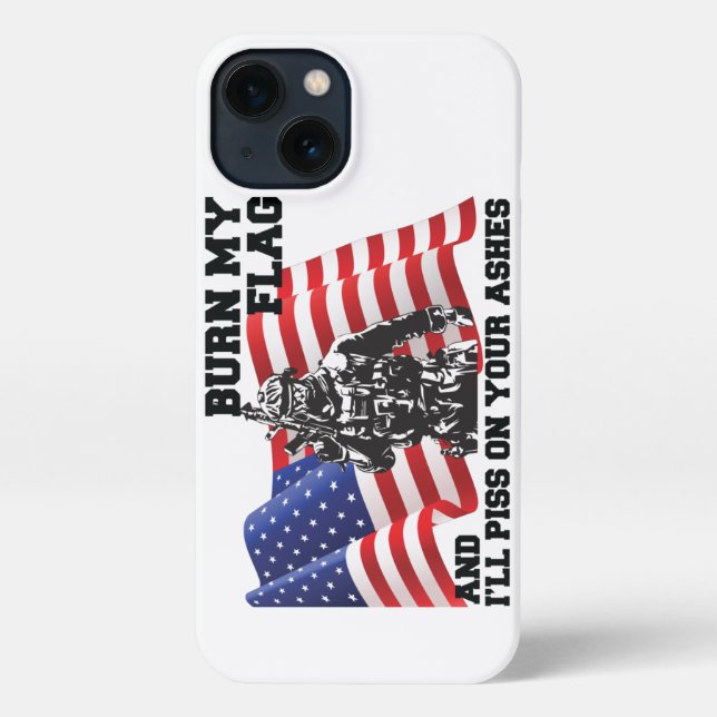 Funda Para iPhone Patriota americano (Reverso )