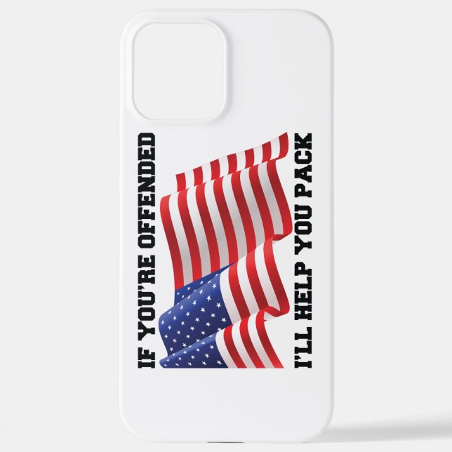 Funda Para iPhone patriota americano (Reverso )