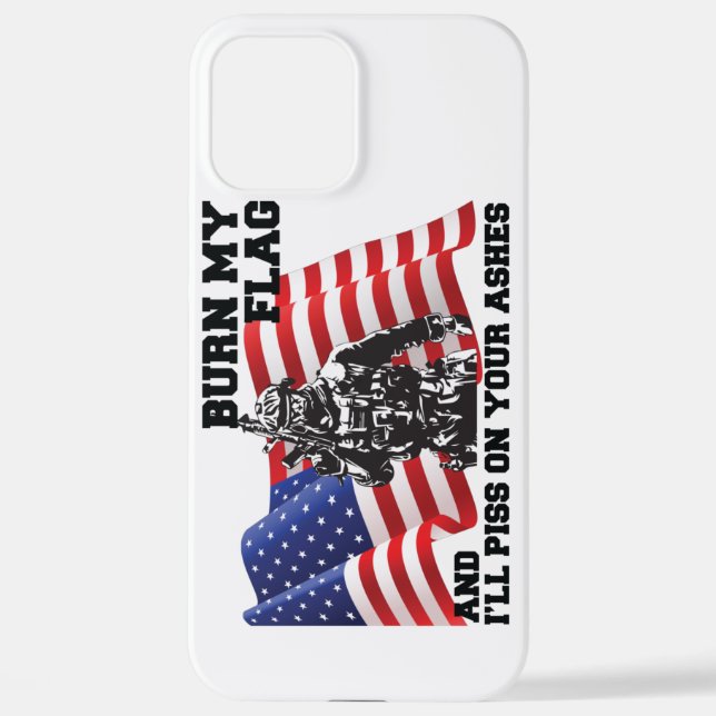 Funda Para iPhone Patriota americano (Reverso )