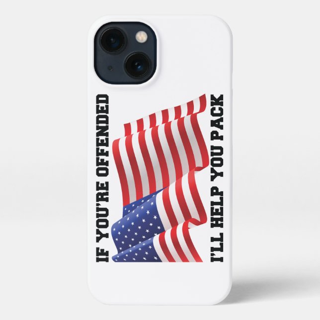 Funda Para iPhone Patriota estadounidense (Reverso )