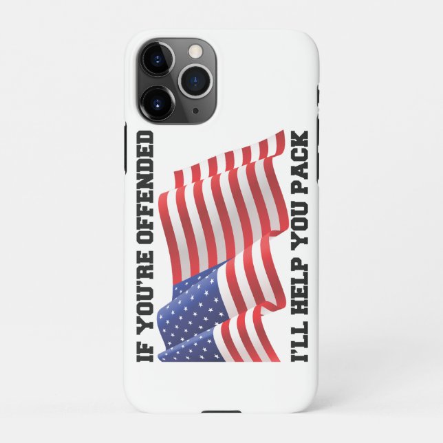 Funda Para iPhone Patriota estadounidense (Reverso)