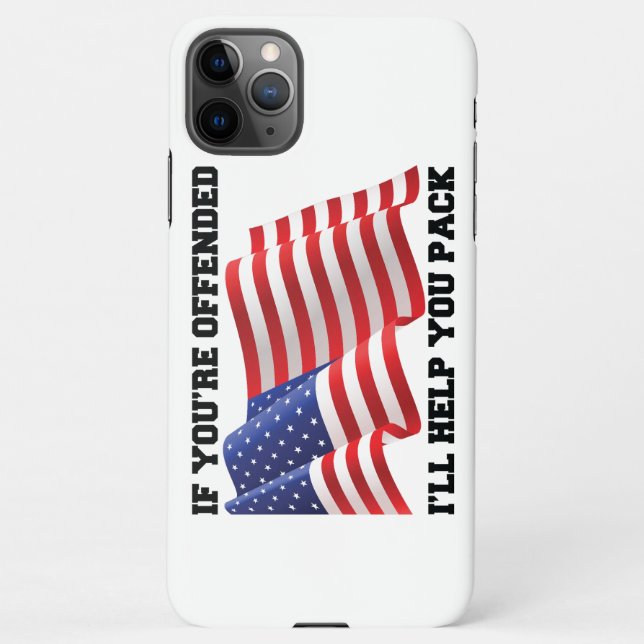 Funda Para iPhone Patriota estadounidense (Reverso)