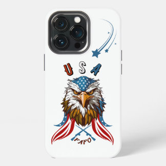 Funda Para iPhone 13 Pro Patriotic Eagle USA FAFO