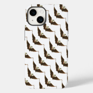 Funda Para iPhone 14 Patriotismo Vintage Águila Calva Americana Vuela