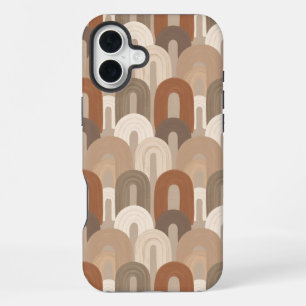 Funda Para iPhone 16 Plus Patrón abstracto de arco neutro