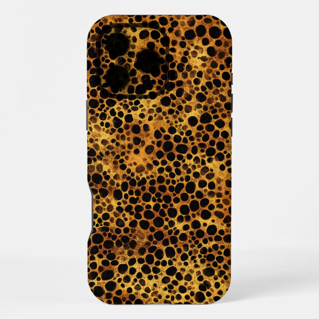 Funda Para iPhone Patrón abstracto de estampado de leopardo (Reverso )