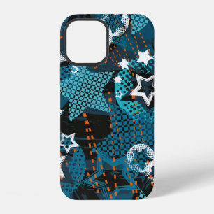 Funda Para iPhone 12 Patrón abstracto de estrella grunge Creativo el fo