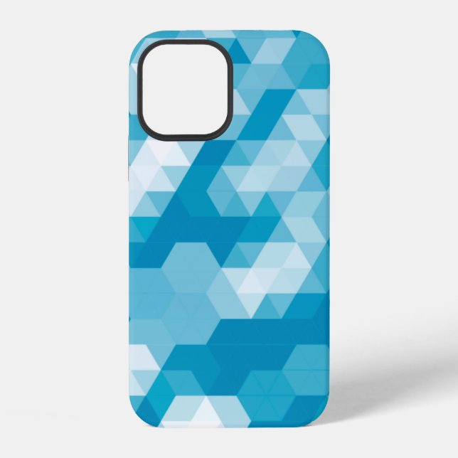 Funda Para iPhone Patrón abstracto de fondo de formas geométricas (Reverso )