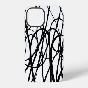 Funda Para iPhone 12 Patrón abstracto de pincel. Textura grunge. Fondo