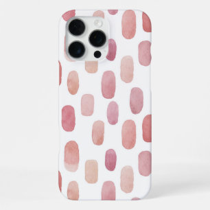 Funda Para iPhone 16 Pro Max Patrón abstracto de pincelada rosa linda en acuare