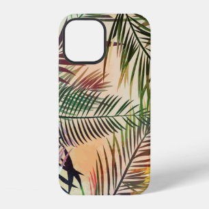 Funda Para iPhone 12 Patrón abstracto de plantas tropicales. Ilustració