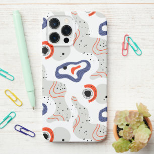 Funda Para iPhone 12 Pro Max Patrón abstracto de zancos y curvas elegantes