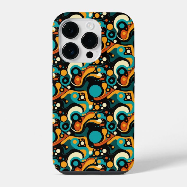 Funda Para iPhone Patrón abstracto funky genial  (Reverso )