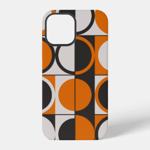 Funda Para iPhone 12 Patrón abstracto geométrico de mediados de siglo c