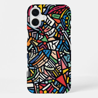 Funda Para iPhone 16 Plus Patrón abstracto moderno