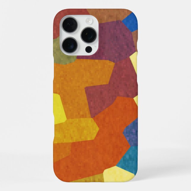 Funda Para iPhone Patrón abstracto multicolor rústico (Reverso )