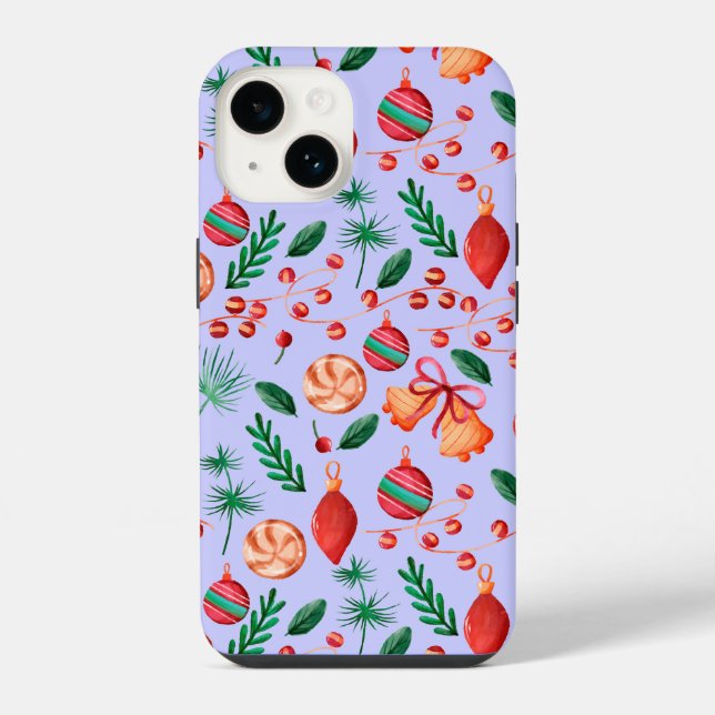 Funda Para iPhone Patrón abstracto navideño de moda (Reverso )