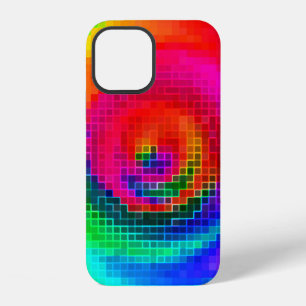 Funda Para iPhone 12 patrón abstracto, papel pintado geométrico multico