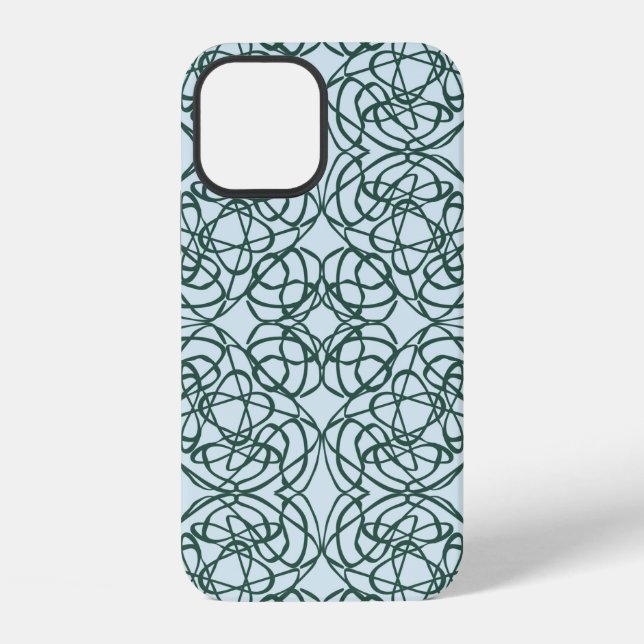 Funda Para iPhone Patrón abstracto sin fisuras con elementos de la c (Reverso )
