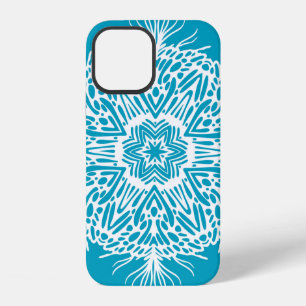 Funda Para iPhone 12 Patrón abstracto vintage de copo de nieve creativo