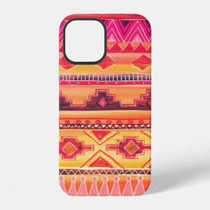Funda Para iPhone 12 Patrón Acuarela Africana. Ilustración Raster