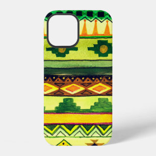 Funda Para iPhone 12 Patrón acuarela africano.