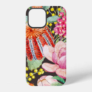Funda Para iPhone 12 Patrón acuarela plantas tropicales australianas Ba