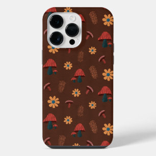 Funda Para iPhone 14 Pro Max Patrón alegre de naturaleza amante de hongos (marr