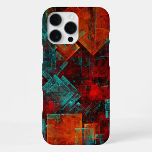 Funda Para iPhone 16 Pro Max Patrón artístico colorido moderno abstracto y fres