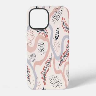 Funda Para iPhone 12 Patrón artístico floral, decoración ornamental de 