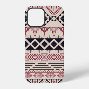 Funda Para iPhone 12 Patrón azteca. Fondo tribal vintage