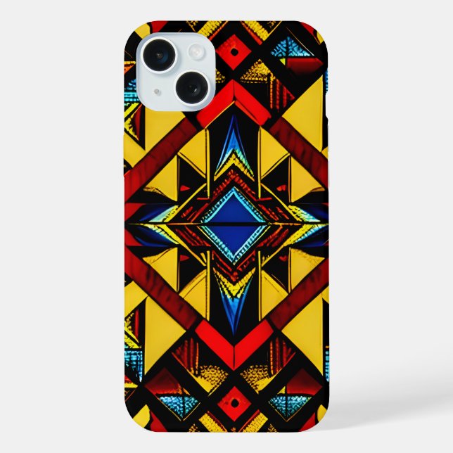 Funda Para iPhone Patrón Azteca Uno (Reverso )