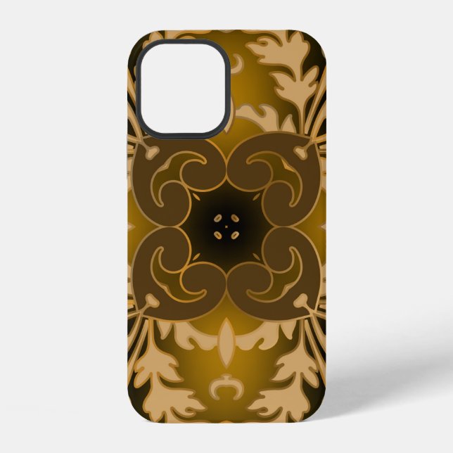 Funda Para iPhone Patrón barroco sin fisuras. F (Reverso )