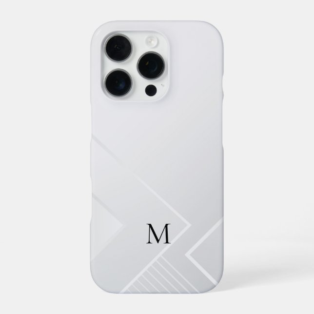 Funda Para iPhone Patrón Blanco Moderno (Reverso)